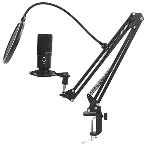 Microphone à Réduction de Bruit USB RVB pour Les Jeux, L'enregistrement et Le Chant en Direct