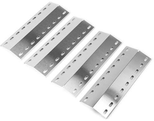 GFTIME 39,5 x 12,5 cm Edelstahl Universal Brennerabdeckung Ersatzteile für Enders Kansas 3 & 4, Landmann Triton 3.1, Landmann Avalon, Landmann 12739, 4 Stück