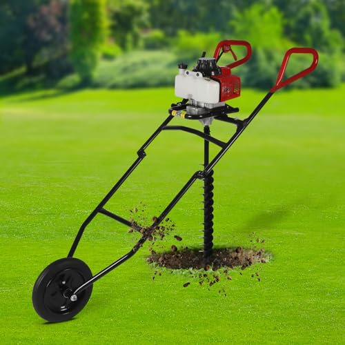 LNINNERY Trivella a benzina 63 CC 3 CV trivella a terra trivella per case cantieri e fattorie