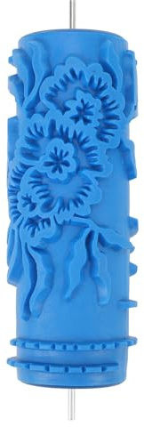 5 Zoll Gemustertes Farbwalzen, Strukturierte Farbwalze Klassische Blumen -Prägen -Textur -Farbwalze, Gummi -Lackwalzenpinsel Wiederverwendbar für Wände, Möbel und Bödendekoration