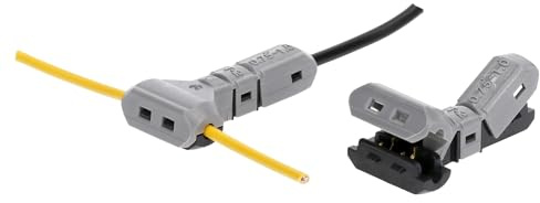 Kalitec 14617 10x T-Schneid-Klemm-Verbinder 0,75-1,0 mm² - Kabelabzweiger | KFZ Abzweigverbinder Kupfer - Elektrische Kabelklemme - e-Clamp Schnellverbinder T-Form - Kabeldieb Set ohne Löten