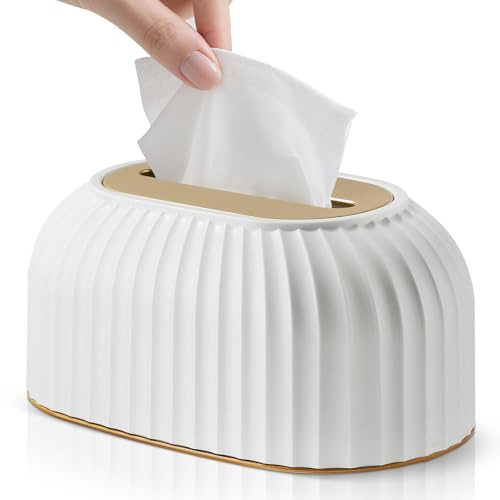 Tuevob Porta fazzoletti per il viso a molla scatola per fazzoletti cubici porta carta velina porta carta velina decorativa per la casa organizer organizer dispenser custodia a molla staffa inferiore