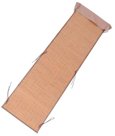 Hemobllo Cuscino Bamboo Per Sedia Design Con Cinghie Di Fissaggio Comfort Estivo Per Sdraio e Sedie Da Ufficio Fresco e Resistente