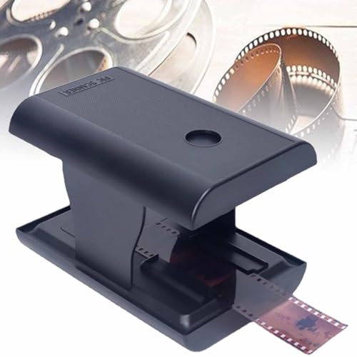 Mobile Film Scanner, Foldable Negative Slide Scanner, Support 35mm 135mm Colour and Black White, Smartphone App Control, Support Image Preview, Playback, Editing