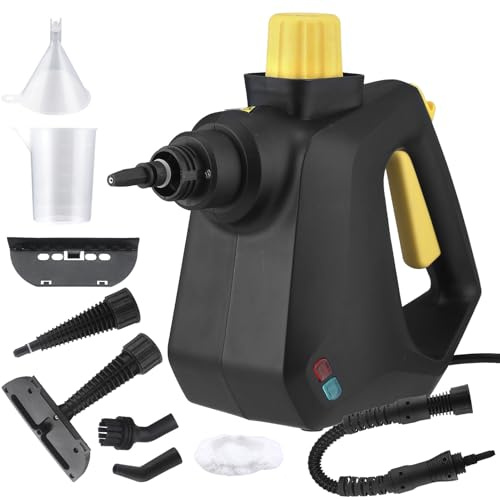 Kavolet Pulitore a Vapore Portatile 7 in 1 per la Casa, Pulizia Profonda Ad Alta Pressione, Riscaldamento Rapido per Tappezzeria su più Superfici, Temperatura 1000 W, 115 ℃, capacità Serbatoio 400