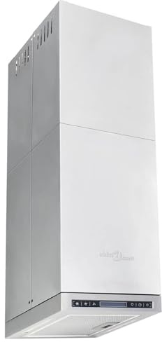 Gecheer Cappa a Isola, Display LCD e Sensore Touch, Portata 756 m³/h, LED, per Cucina Professionale, Casa