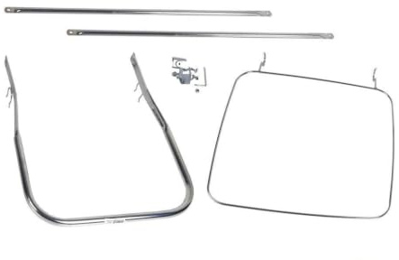 Cofan Pedal con aro sujeta Bolsa de Basura | para contenedor de 120 litros | Fabricado en Metal | Resistente y Duradero