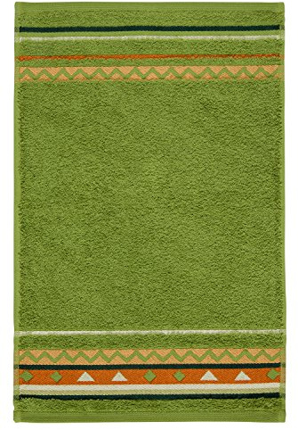 Möve frottana Country guest towel 30 x 50 cm, 100% cotton, peridot