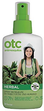 OTC Antimosquitos Spray Repelente de Insectos Herbal, Protege Contra el Mosquito Tigre y el Zika Hasta 7 Horas, Rápida Absorción, Uso Externo, A Partir de 3 Años, 100 ml
