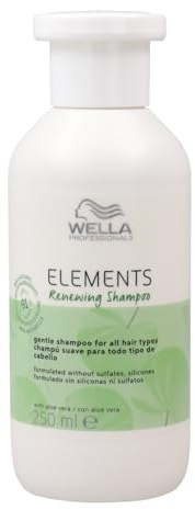 Wella Professionals Elements - Champú Renovador-Brillo y suavidad para el pelo -Sin Siliconas ni Sulfatos -Con Aloe Vera 250ml