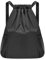 MQWDGJ Verstellbar Tunnelzug Gymsack, 50x40cm Kordelzug-Rucksack, Turnbeutel mit Kordelzug Kordelzug Sportbeutel Beutel für Sport Reisen Schule Urlaub Reisen Wandern(Schwarz)