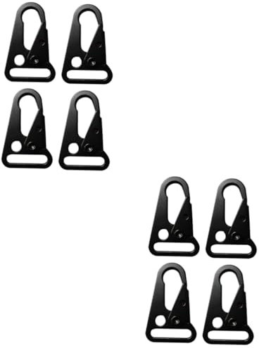 BESPORTBLE 8 STK Kletterkarabiner aus Edelstahl multifunktions schlüsselanhänger multifunktionaler schlüsselanhänger ruckack Schutzkarabiner für Outdoor Schraubverschluss aus Stahl Black