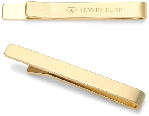 HONEY BEAR slipsnål för män 4 cm/5 cm/2,1 tum standard/smal storlek affärer bröllopspresent tjock tjockare med låda, 4/5/5,4/6 cm, 4/5/5.4/6cm, koppar, Ingen ädelsten