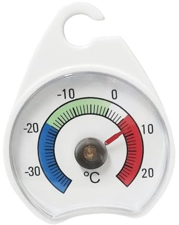 NUOBESTY Termometro Frigorifero Analogico Alta Precisione con Indicatore Umidità Strumento Essenziale per Cucina e Conservazione Alimentare Adatto Frigoriferi e Congelatori Domestici e