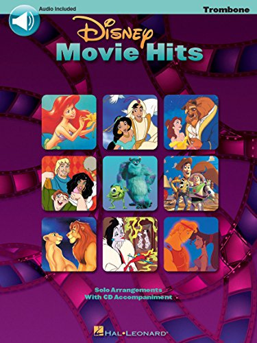 Disney movie hits for trombone/baritone b.c. - recueil + enregistrement(s) en ligne - trombone cle d: Instrumental Play-Along - Trombone/Baritone B.C.