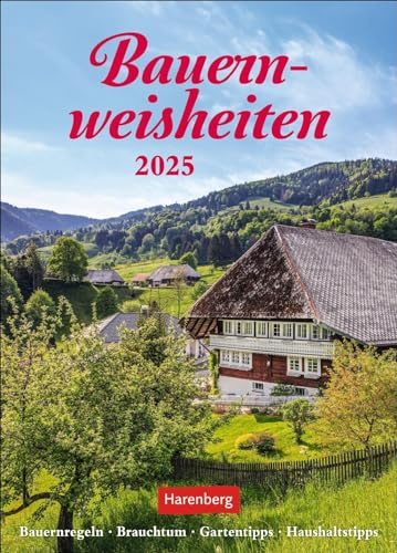 Bauernweisheiten Calendrier hebdomadaire 2025 – Règles paysannes, coutume, conseils de jardin, conseils pour le ménage : petit calendrier mural avec 53 pratiques pour la maison et ... env. DIN A5
