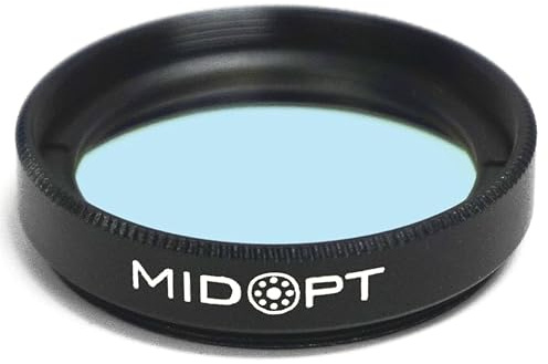 MidOpt Blue Bandpass Filter for Machine Vision, BP Series, Broad Bandwidth, Range: 425-495nm, BP470-30.5, Fits M30.5 Lens Filter Thread