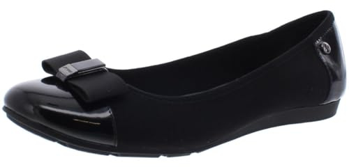 Anne Klein Sport Chaussures de Ballet Alive Patent Slip on Ballerines pour Femme, Noir, 37.5 EU