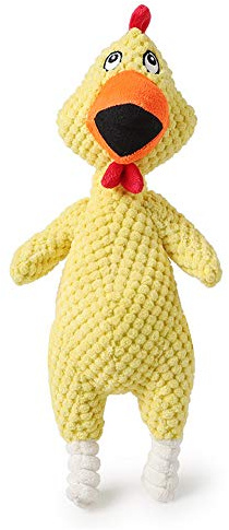 Juguete para Perro de Peluche, Juguetes para Perros Squeaky para Cachorros, Juguetes para Masticar Mascotas, Para Juguetes para Perros Squeaker de Felpa Grandes, Medianos y Duraderos (Amarillo)