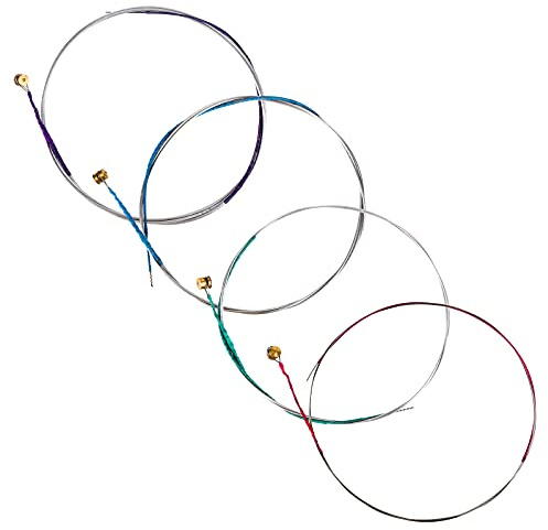 SAVITA 4 Juegos Juego Universal de Cuerdas de Violín 4/4 Cuerda Plateada Clásica (GDAE) Núcleo Acero con Cabeza Esférica Niquelada para Instrumentos de Violín