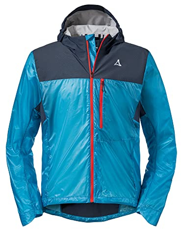Schöffel Herren Hybrid Jkt Flow Trail M, extrem leichte MTB Jacke, winddichte, atmungsaktive Fahrradjacke mit vorgeformten Ellbogen, methyl blue, 50