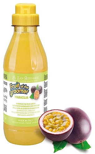IV San Bernard Wassermelone Shampoo für Hunde und Katzen - Spezial für langes Fell - Linie Fruits - 500 ml - Belebt und regeneriert den Haarmantel - Hergestellt mit natürlichem Duft