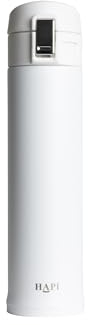 Hapi Flask for Hot Drink Coffee Bottle with Flip Lid | Leakproof Vacuum Cup | 16oz (500ml) | White