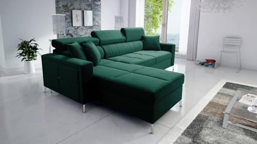 Best For Home SID I MINI mit Schlaffunktion und Bettkasten, für das Moderne Wohnzimmer, Gästezimmer
