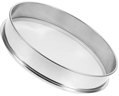 GRADENEVE Edelstahl Mehlsieb Feinmaschiger Sifter Für Mehl Puderzucker Und Salz Handliches Küchensieb Mit Rundem Design Langlebiges Backwerkzeug Für Präzises Sieben