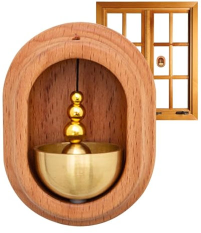 Türklingel für Ladenhäuser, Klingel für Ladenbesitzer | Magnetische Türklingel zum Öffnen der Tür am Ladenbesitzer, Erinnerung für offene Tür mit Holzbass