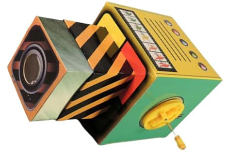 JOINPAYA Educational Diy Projector Toy Boys and Girls Handmade Toy Boys and Girls Diy Plaything Projector Animated Assemble