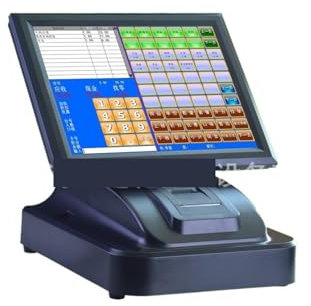 Registrierkasse, T86H Registrierkasse All-in-One-Touchscreen 15-Zoll-Registrierkasse, Bestellautomat for Fast-Food-Teeläden