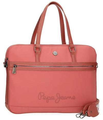 Pepe Jeans Corin Bolso para Portátil Portátil 15,6 Pulgadas Rosa 40x30x5 cms Poliéster y PU by Joumma Bags
