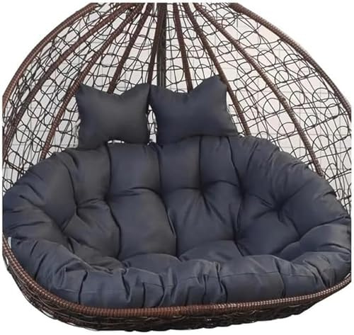 ZGantrix Hängesessel Kissen, Twin Sitzkissen Hängesessel 2 Personen, Ultra Dick Anti-Verformung Auflagen Polster für Schwingsessel, Outdoor Indoor HäNgesessel Polsterauflage