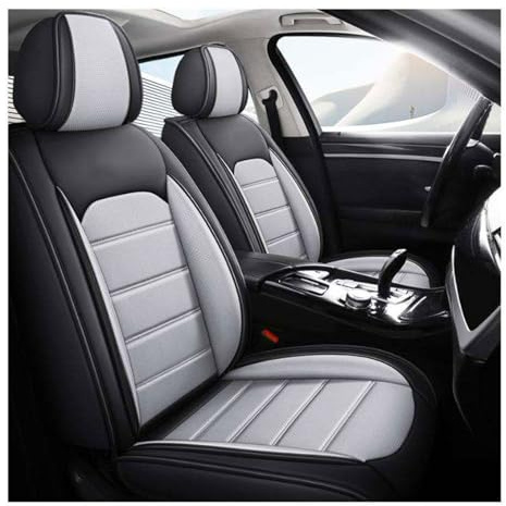 BAITUB Sitzbezüge Auto für for-d Ranger Raptor Leder Autositzbezüge Set Komplettset Autositzschoner Sitzschoner Auto kompatibel mit Seitenairbags
