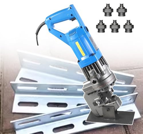 Electric Hydraulic Hole Punching Tool - 1200W Hand-Held Metal Digger for Steel, Iron, Aluminum, Copper (110V) – Ideal for Quick Hole Punching in Angle Steel