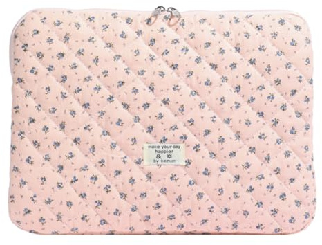 GSenhui Puffy Housse de protection pour ordinateur portable de 11-15, compatible avec MacBook Air/Pro de 13,3 à 13,6, motif floral, pour MacBook Pro