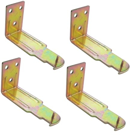 HOMSFOU 4pcs Heavy Duty Zinc Alloy Fire Extinguisher Holder Wall Mount Brackets Versatile Support Hooks for Home Kitchen Office Easy Installation Fire Extinguisher Wall Hook