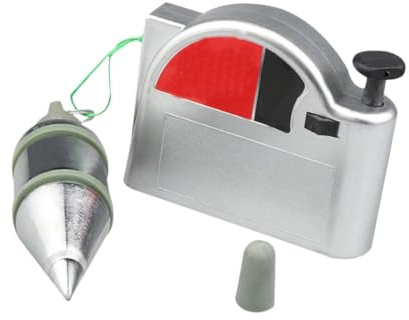 IWOWHERO Martillo Vertical de Caída Magnético Automático de 6 Metros Herramienta de Medición para Carpintería y Construcción Línea Plomada Función de Autobloqueo y Fijación Segura
