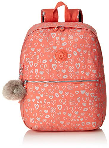 Kipling EMERY Cartable, 42 cm, 22 liters, Multicolore (Hearty Pink Met)