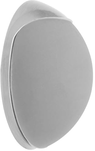 WAGNER design väggdörrstoppare skruv eller lim/skruvar eller lim – diameter Ø 30 x 12 mm, borstad metall, rostfritt stålloptik, bufferttermoplastiskt gummi, grå, designpris – 15512511