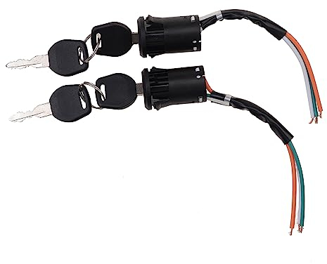 GOOFIT 2 Set 3 fili Interruttore accensione a chiave Sostituzione per moto Dirt bike ATV Quad Go Kart Pit Bike