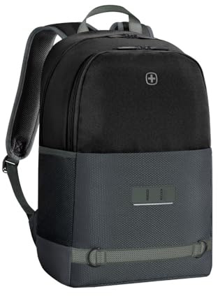 WENGER Tyon Laptop-Rucksack, Notebook bis 15,6 Zoll, Organizer, 23 l, Damen Herren, Büro Business-Reisen Uni, Schwarz, 653182