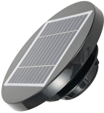 UTTASU Ventilatore solare da 200 mm, ventilatore solare a tetto, ventilatore a energia solare, per camper, camper, camper, camper, capannoni, rimorchi