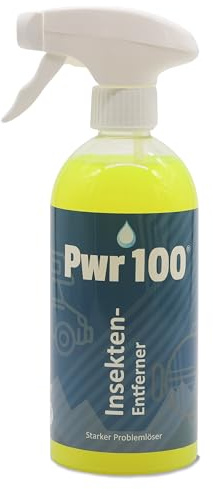 PWR100 Insektenentferner | Schnelle Lösung, Schonend, Umweltfreundlich, Leicht abbaubar, Für hartnäckige Insektenrückstände
