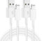 Cavo Lightning USB A 2m, [MFi Certified] 2 Pezzi Cavo iPhone, Lungo Carica Rapida Cavo Lightning per Apple, 2 Metri Cavo di Rapida Caricabatterie per iPhone 14 Pro Max/13 Mini/12/11/XR/XS/8 Plus/7/6/5