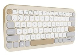 ASUS Clavier sans Fil Compact Marshmallow KW100 (Oak Milk)