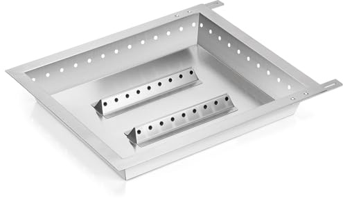 onlyfire Vassoio per Carbone con Supporto Retrattile per Barbecue a Gas Weber e Altri Barbecue a Gas, Convertire uUna Griglia a Gas in Una Griglia a Carbone, profondità Regolabile 44,5–48 cm