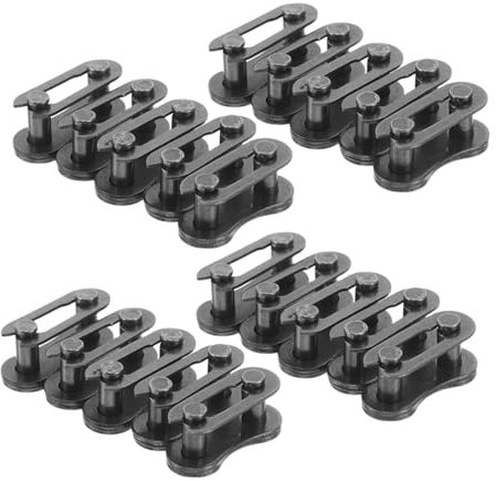 DINHEAROM 20pcs Chain Link Connectors Steel Cycling Chain Repair Accessories for Quick Installation Maintenance Compatible