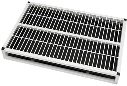 kowaku Toilettes pour Chien Bac de Propreté Intérieur Support de Tapis et Plateau Urinoir avec Grille surélevée et Tiroir de Nettoyage Facile Adapté pour L', White S